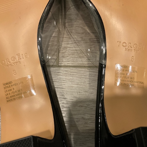 TORGEIS Amzryllis Sandal Black Clear Size 8 NWOT - Picture 7 of 9